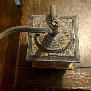 Antique coffee grinder